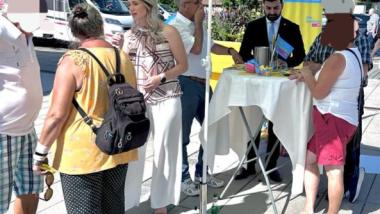 Infostand FDP in Grafenau